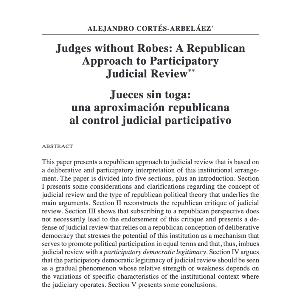 Judges without Robes